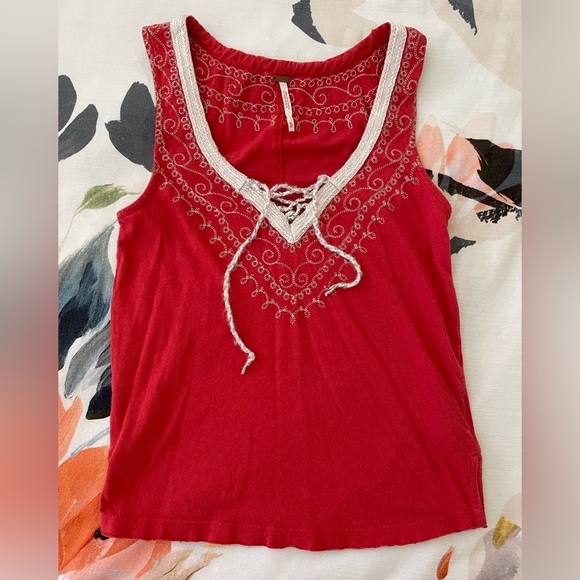 Free People Moonstruck Tank Papaya - Picture 5 of 8